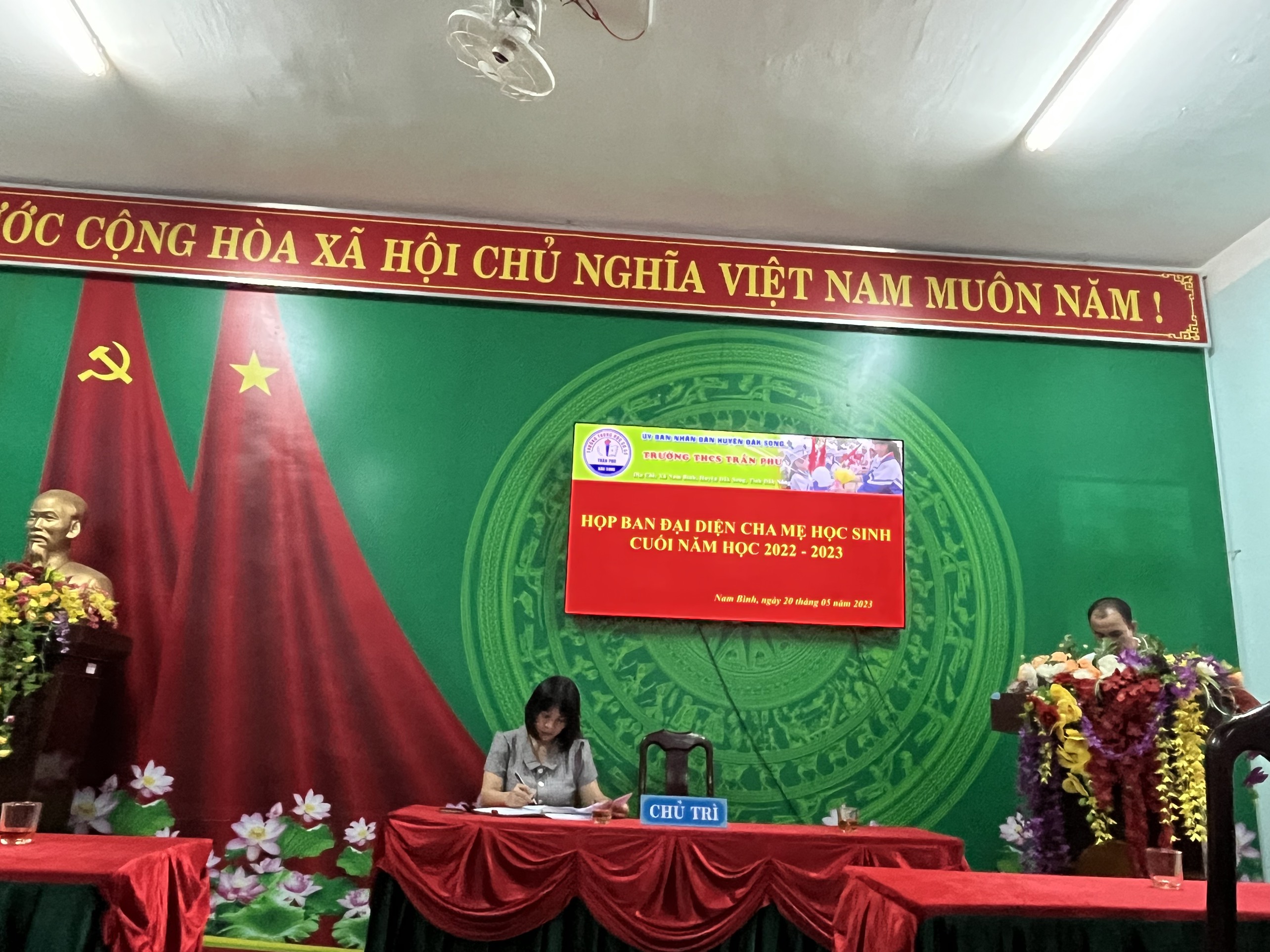 HỌP BAN ĐẠI DIỆN CHA MẸ HỌC SINH CUỐI NĂM HỌC 2022-2023