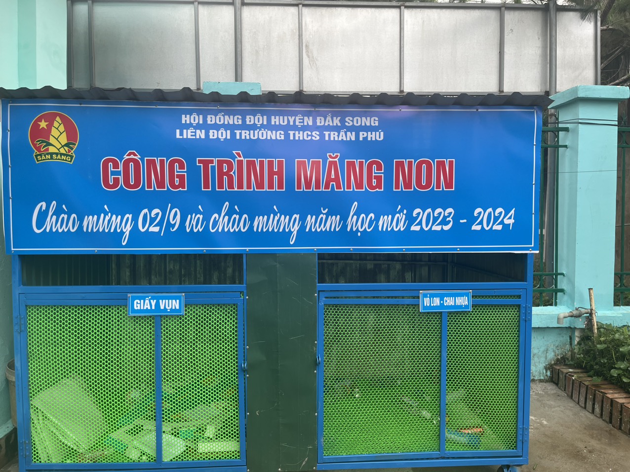 CÔNG TRÌNH MĂNG NON CHÀO MỪNG QUỐC KHÁNH 2/9 VÀ NĂM HỌC MỚI 2023-2024