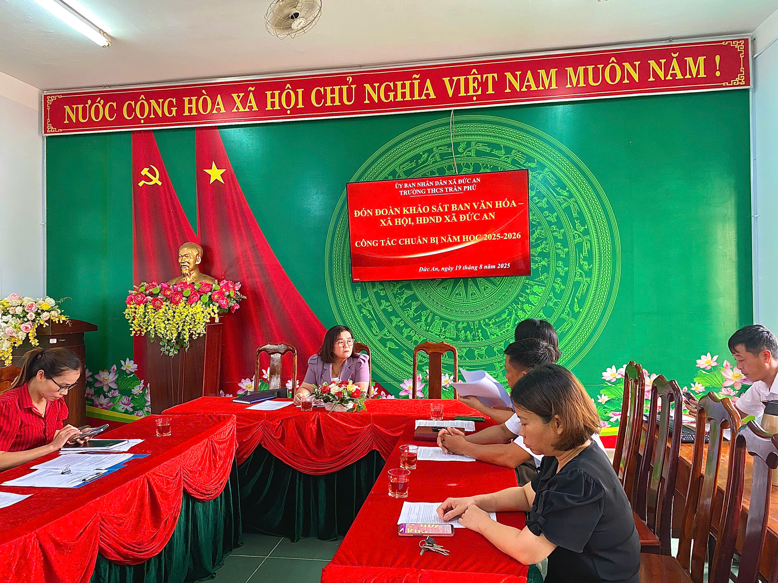 ĐOÀN KHẢO SÁT CÔNG TÁC CHUẨN BỊ NĂM HỌC 2025 -2026
