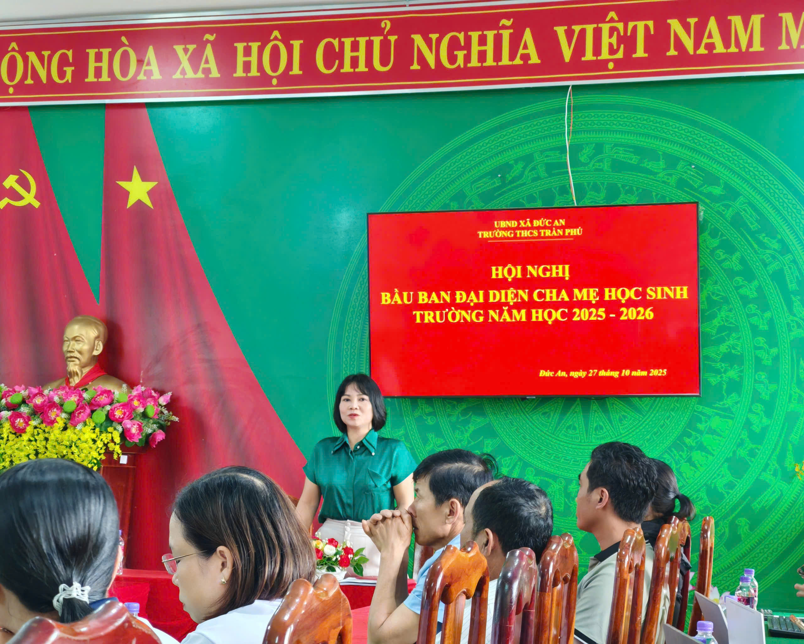 HỘI NGHỊ BẦU BAN ĐẠI DIỆN CHA MẸ HỌC SINH TRƯỜNG NĂM HỌC 2025-2026